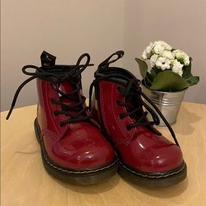 Dr Martens Toddler Patent Leather Boots